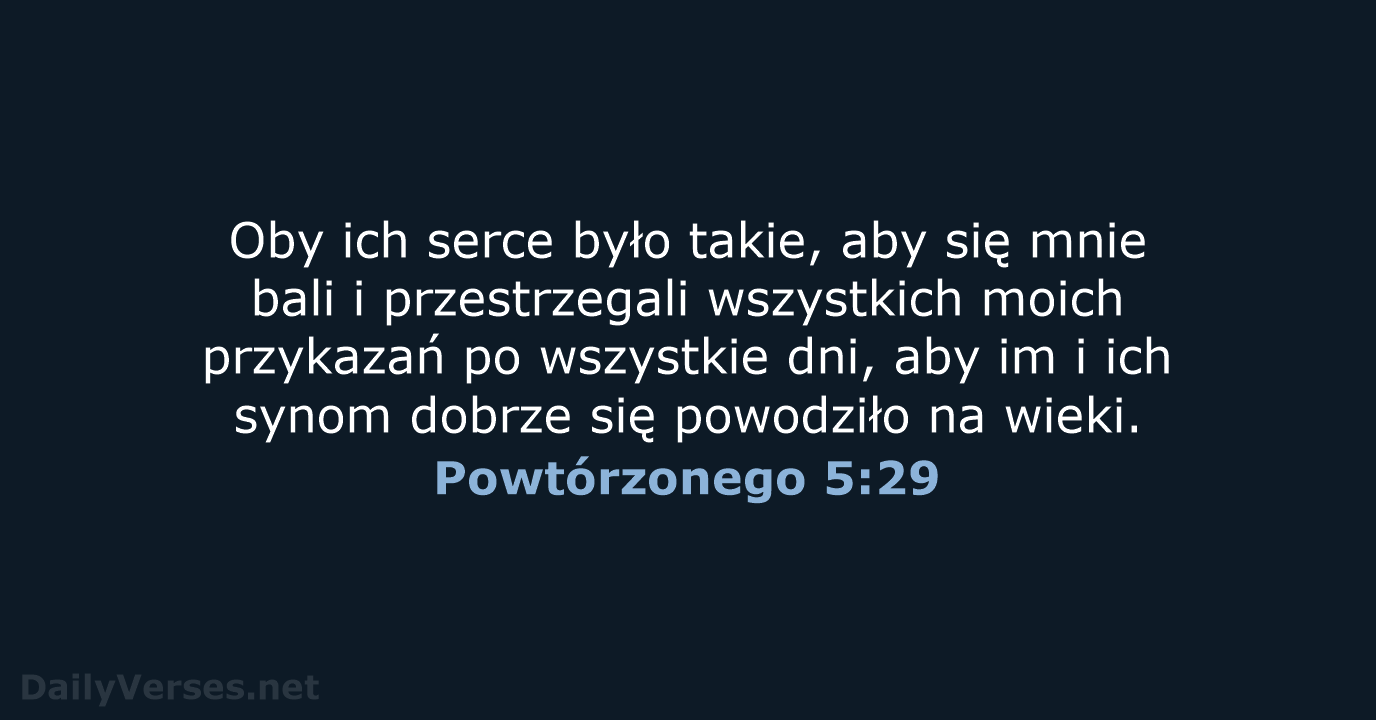 Powtórzonego 5:29 - BW1975