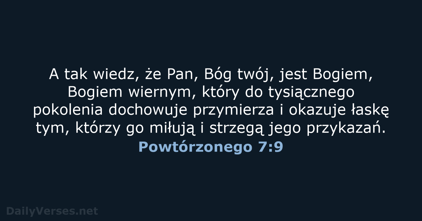 Powtórzonego 7:9 - BW1975