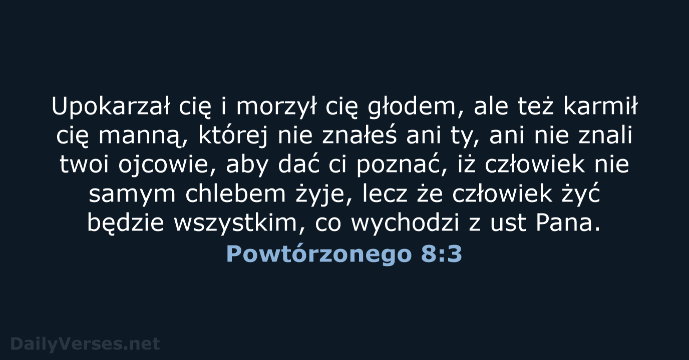 Powtórzonego 8:3 - BW1975