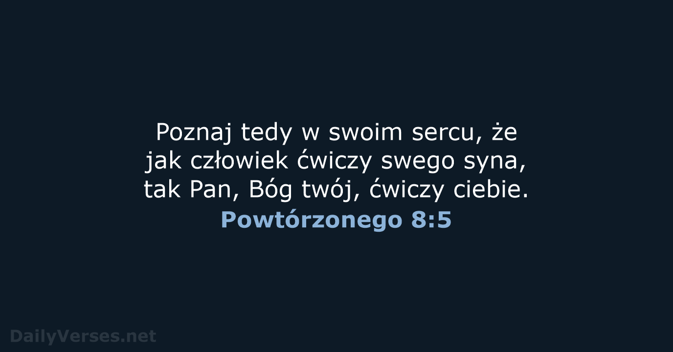 Powtórzonego 8:5 - BW1975