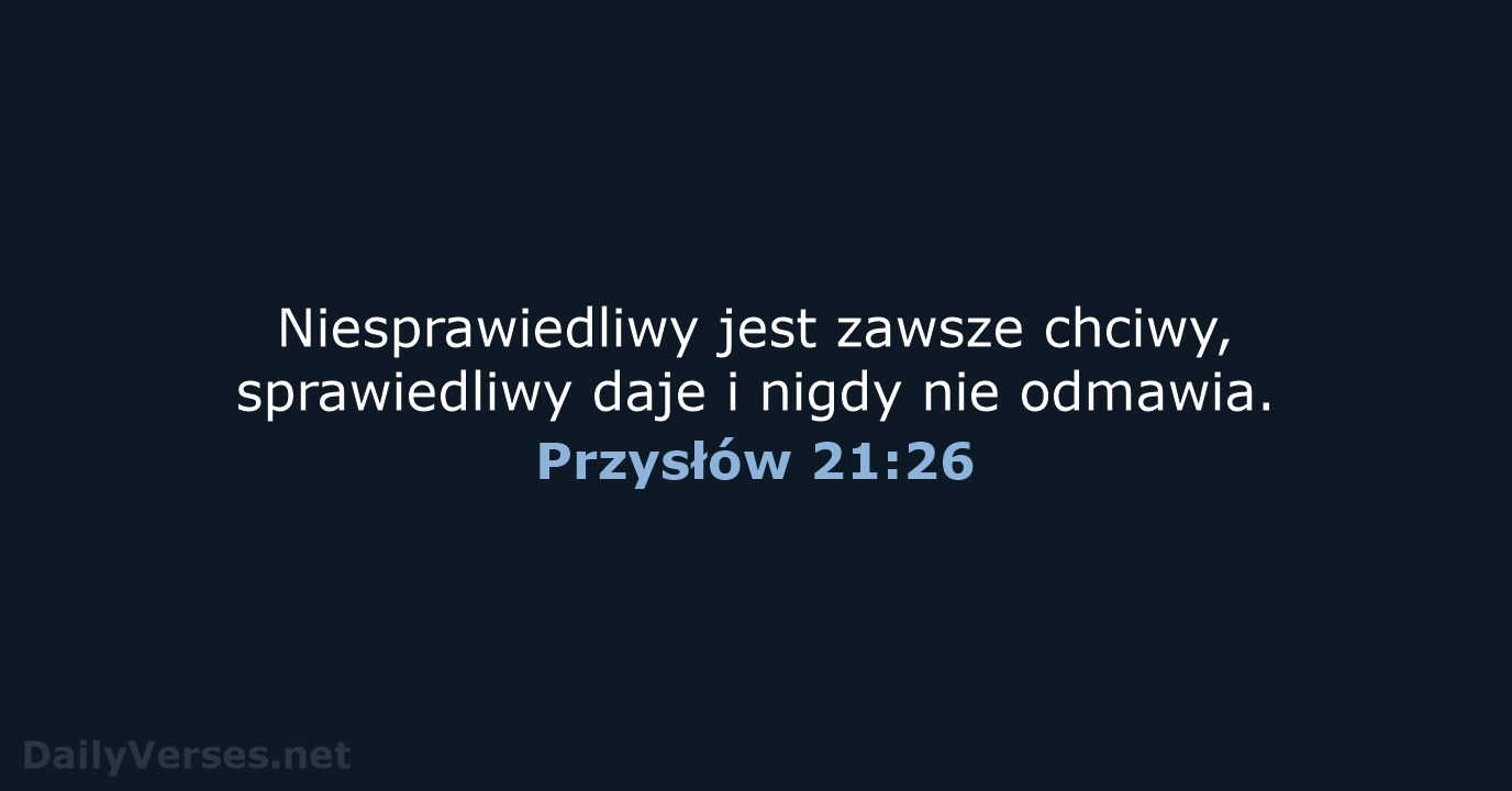 Przysłów 21:26 - BW1975