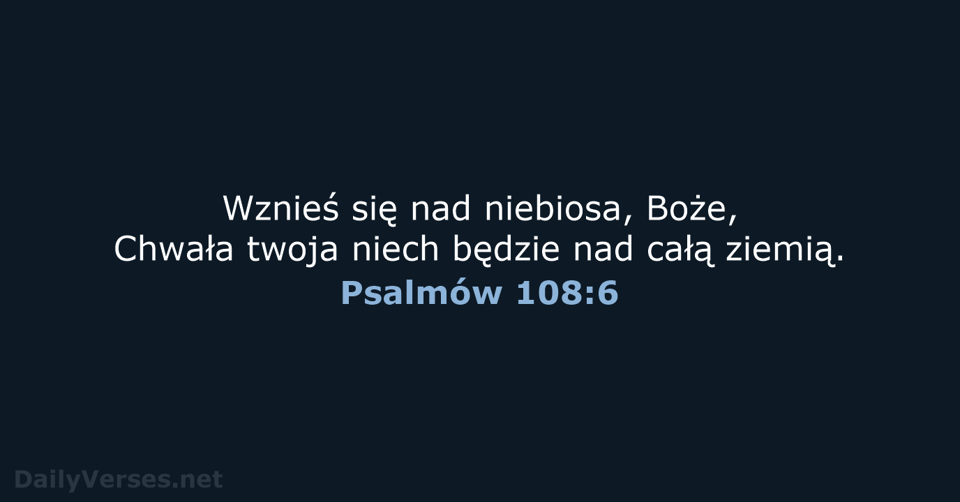 Psalmów 108:6 - BW1975