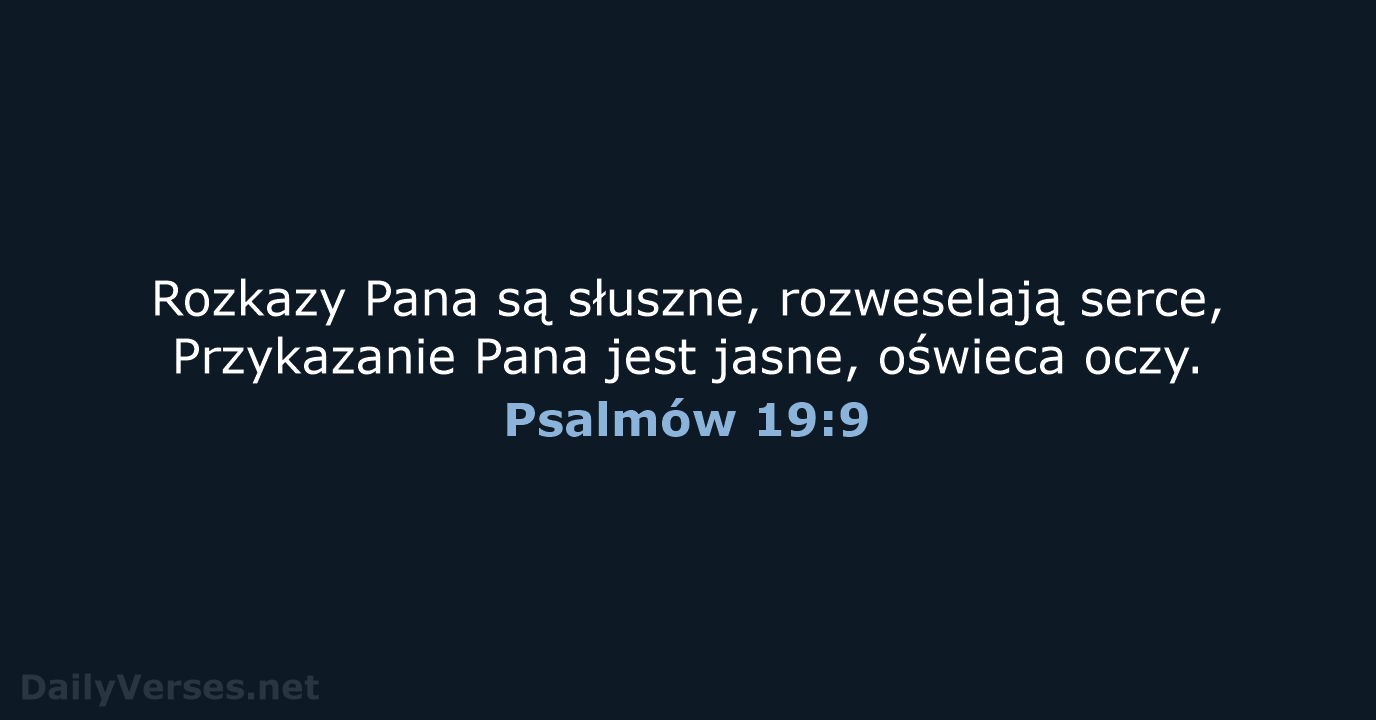 Psalmów 19:9 - BW1975