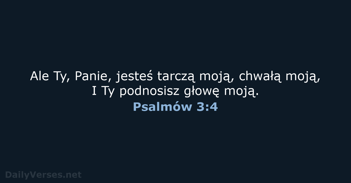 Psalmów 3:4 - BW1975