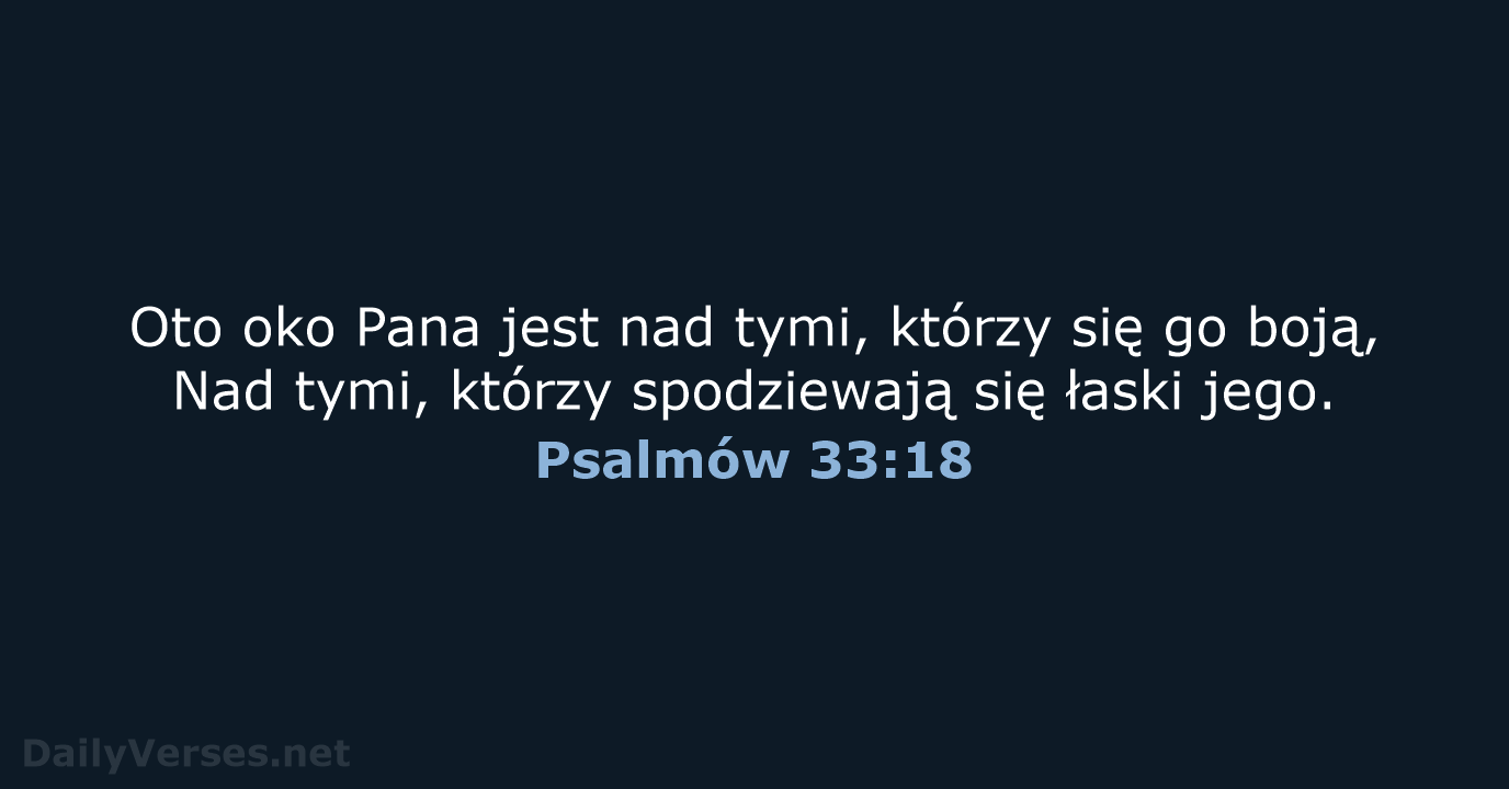 Psalmów 33:18 - BW1975