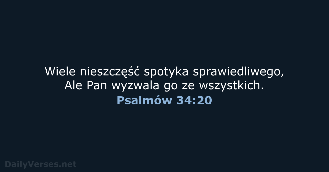 Psalmów 34:20 - BW1975