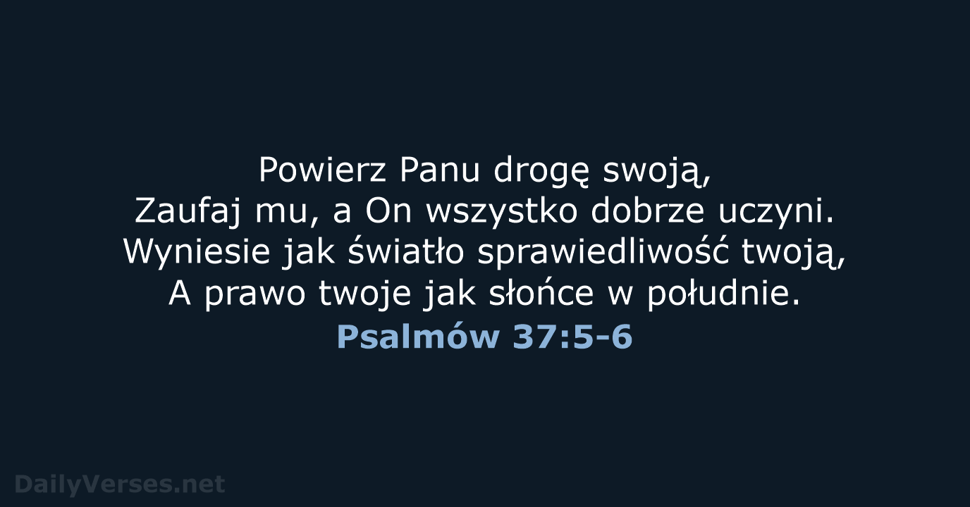 Psalmów 37:5-6 - BW1975