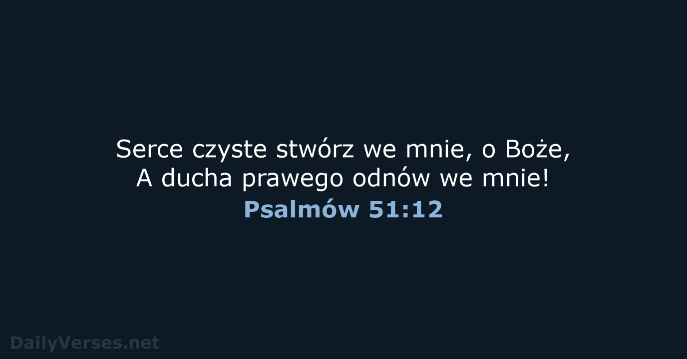 Psalmów 51:12 - BW1975