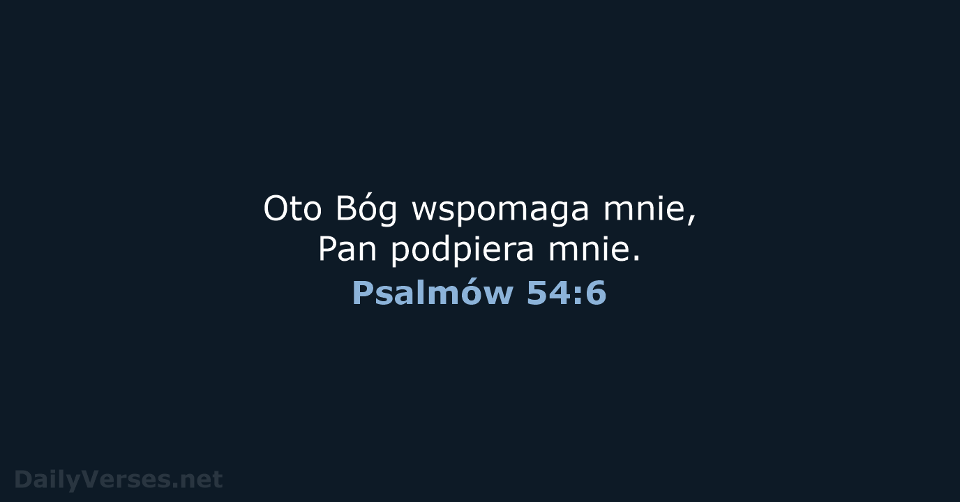 Psalmów 54:6 - BW1975