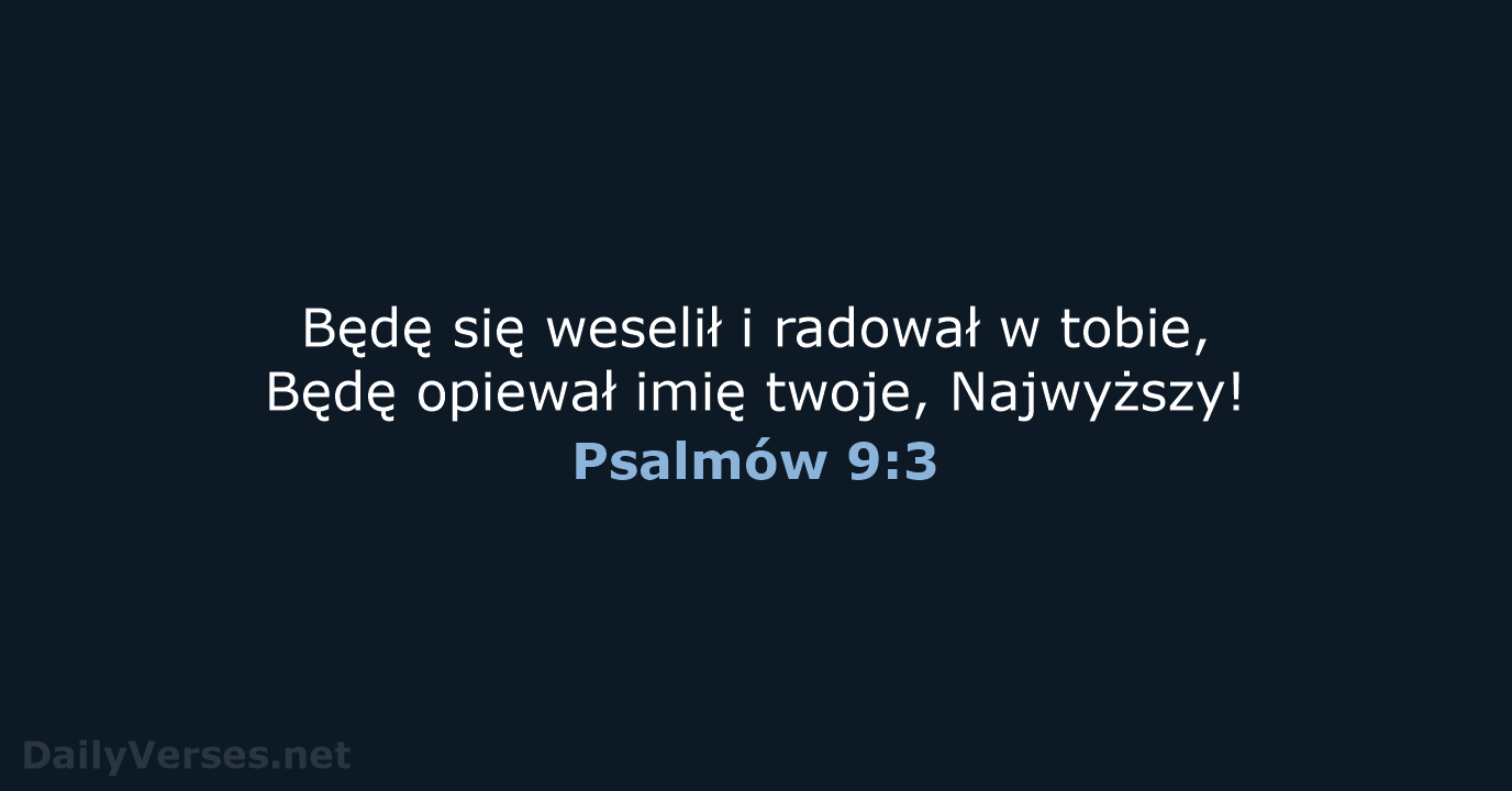 Psalmów 9:3 - BW1975