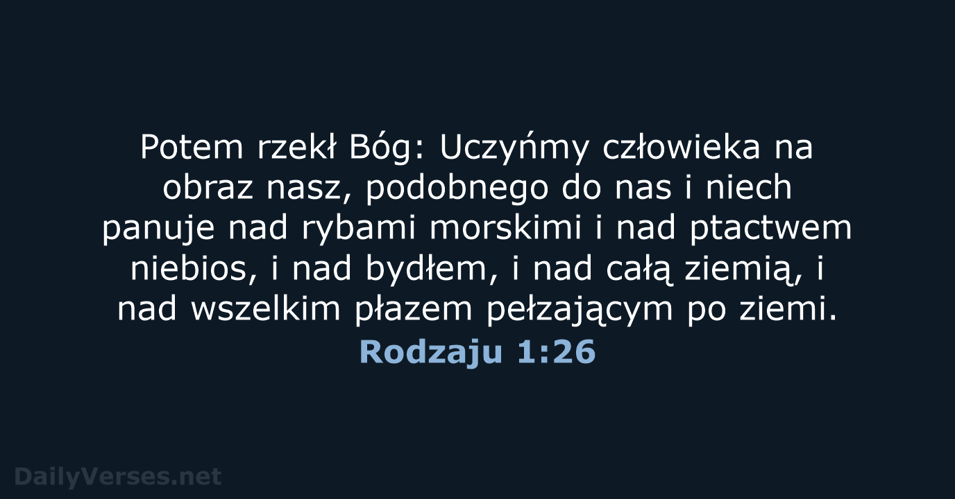 Rodzaju 1:26 - BW1975