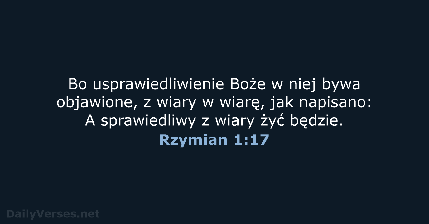 Rzymian 1:17 - BW1975