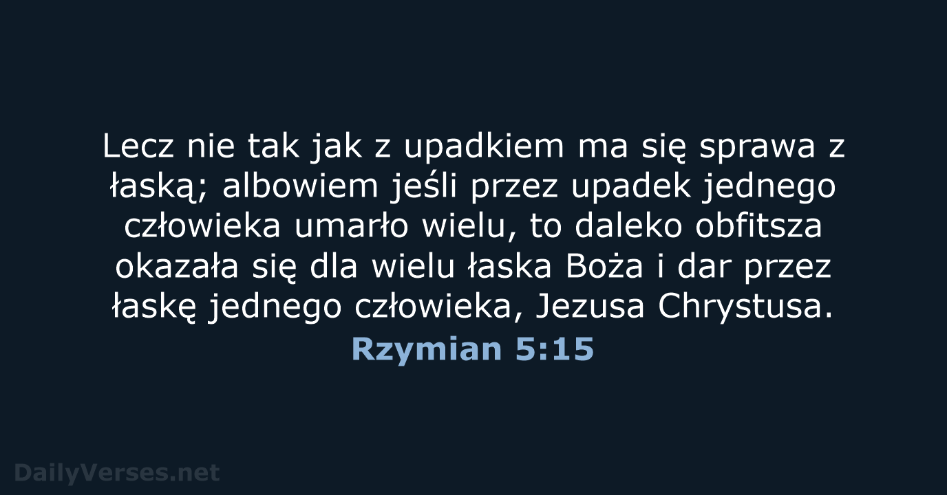 Rzymian 5:15 - BW1975