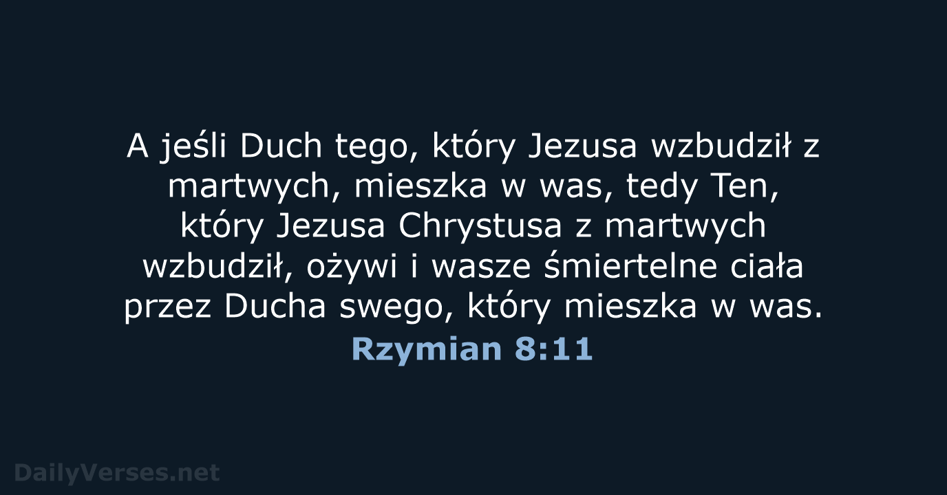 Rzymian 8:11 - BW1975