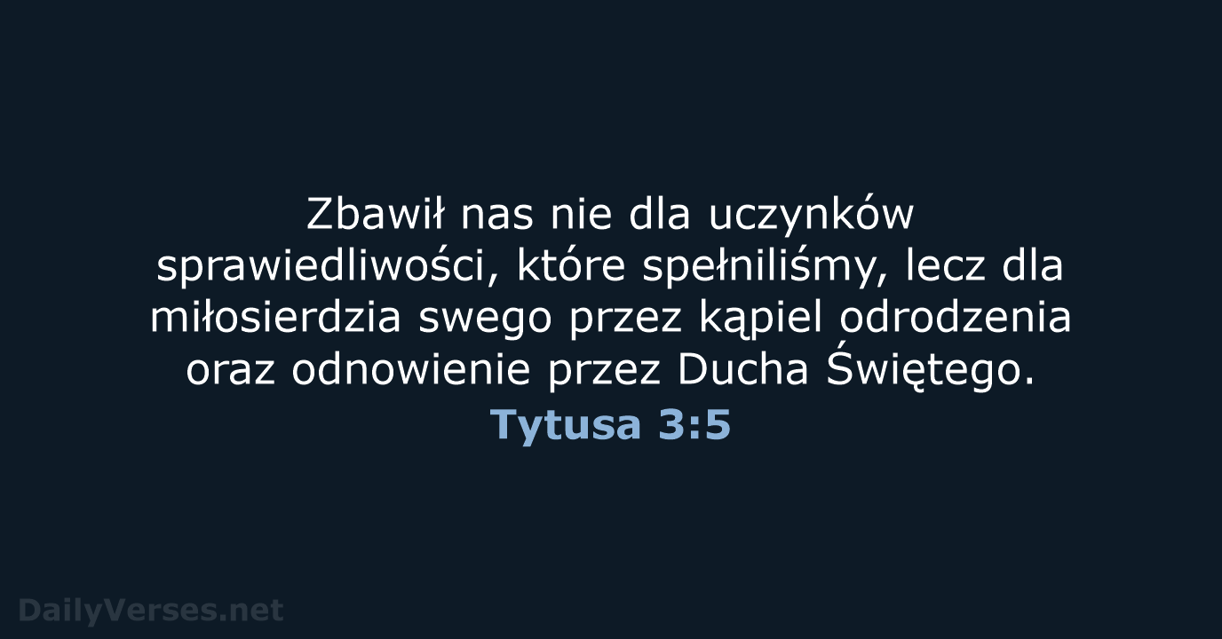 Tytusa 3:5 - BW1975