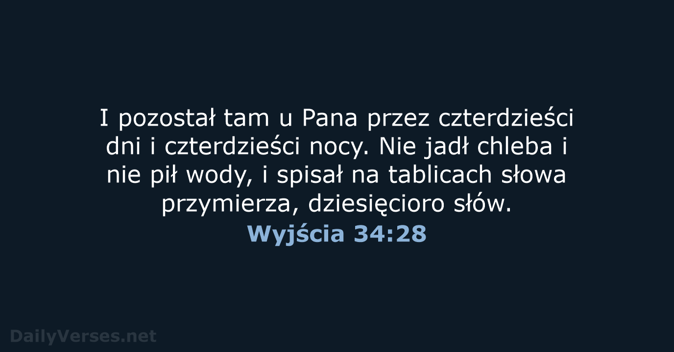 Wyjścia 34:28 - BW1975