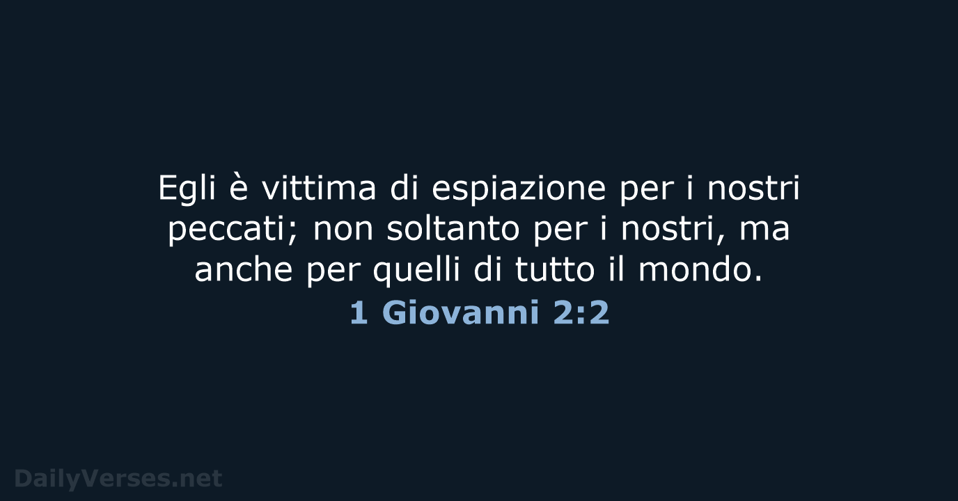 1 Giovanni 2:2 - CEI