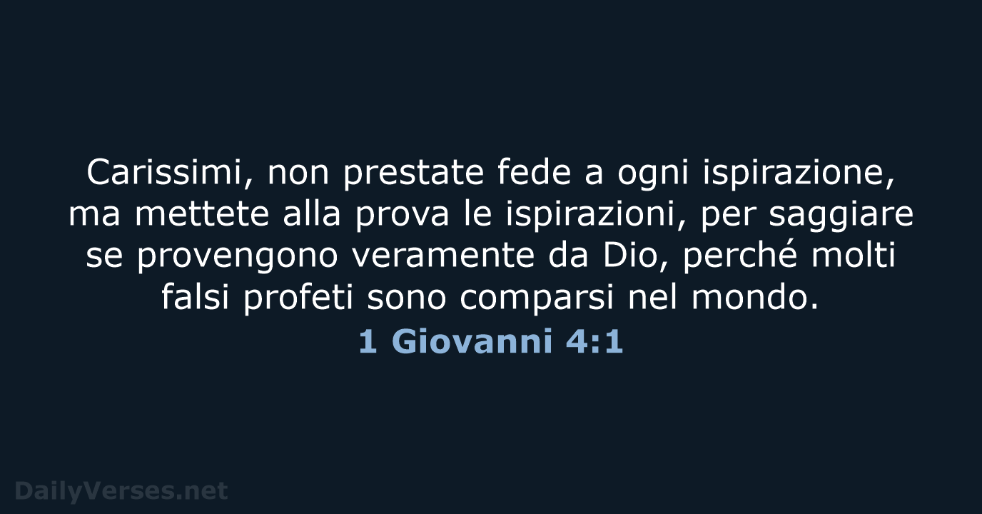 1 Giovanni 4:1 - CEI
