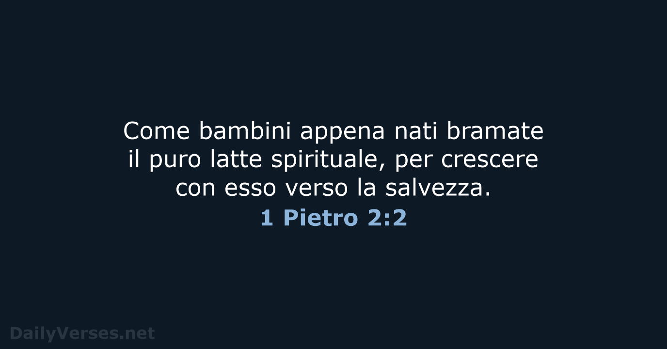 1 Pietro 2:2 - CEI