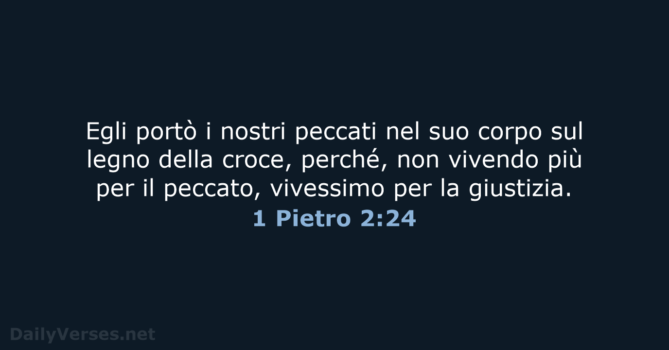 1 Pietro 2:24 - CEI