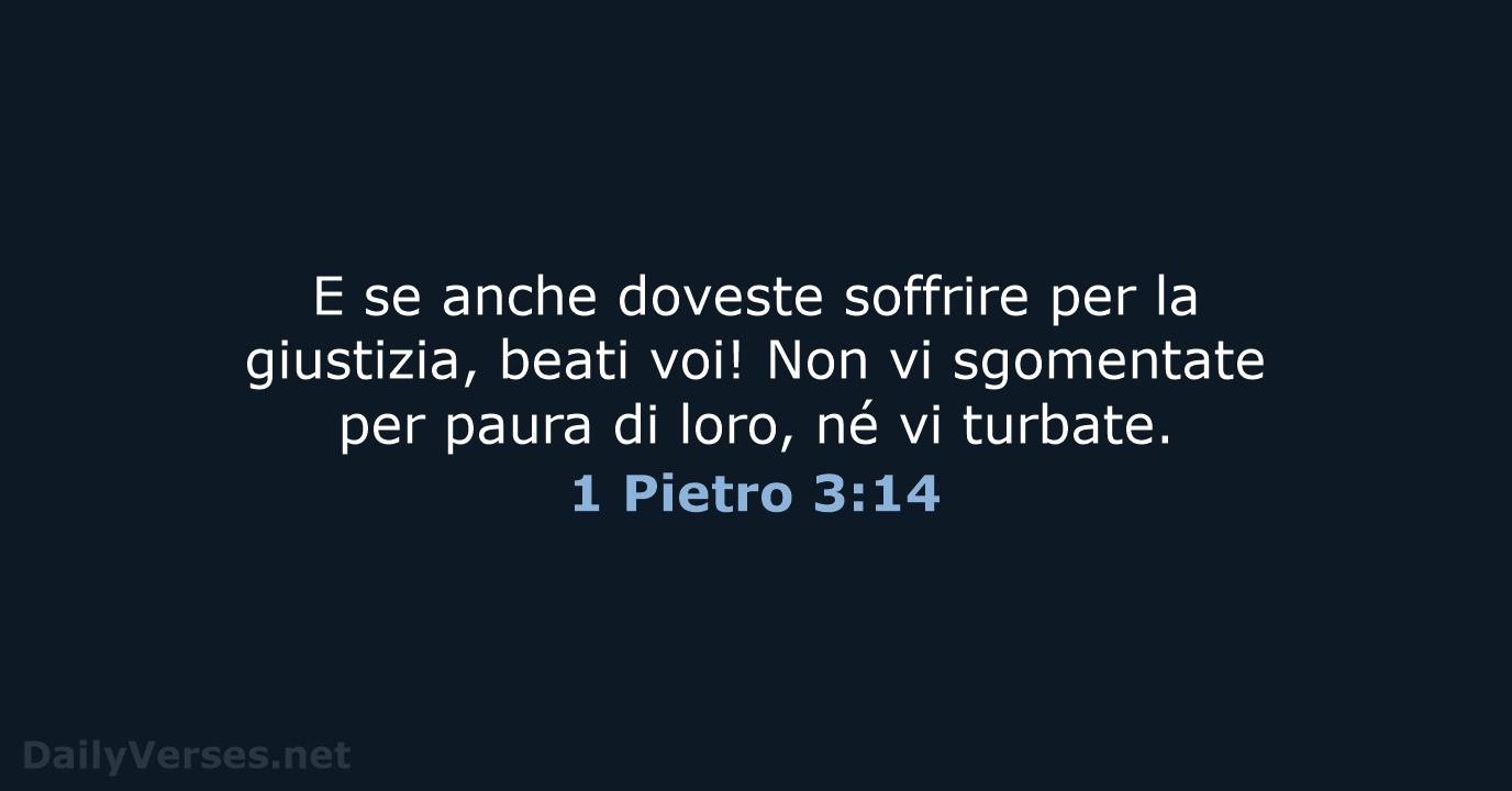 1 Pietro 3:14 - CEI