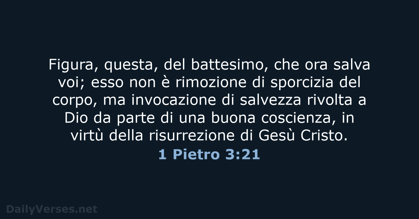 1 Pietro 3:21 - CEI