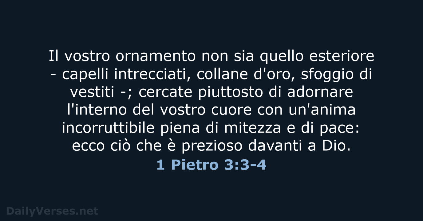 1 Pietro 3:3-4 - CEI