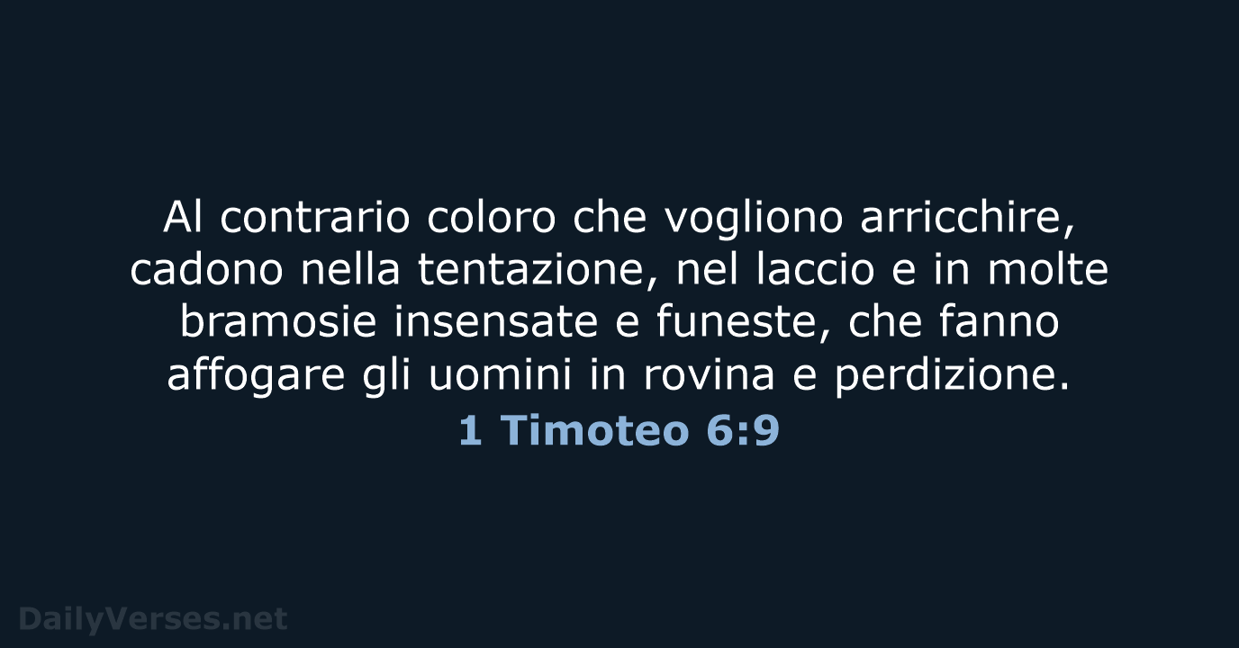 1 Timoteo 6:9 - CEI