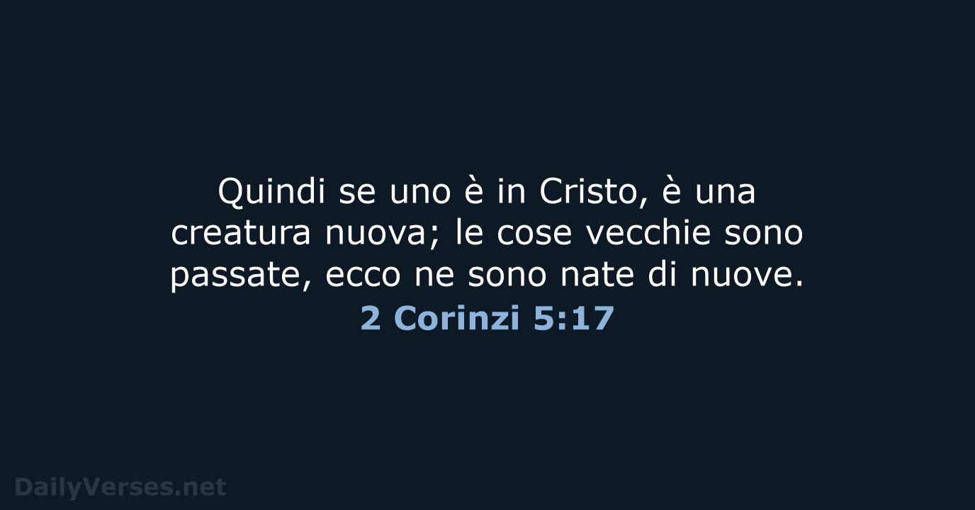 2 Corinzi 5:17 - CEI