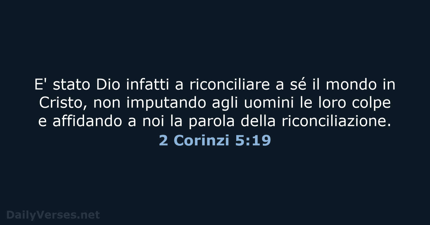 2 Corinzi 5:19 - CEI