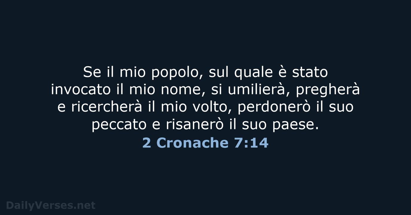 2 Cronache 7:14 - CEI