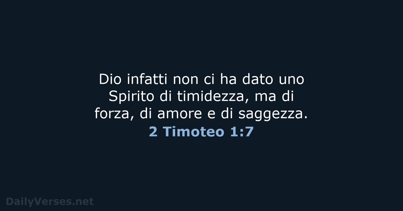 2 Timoteo 1:7 - CEI
