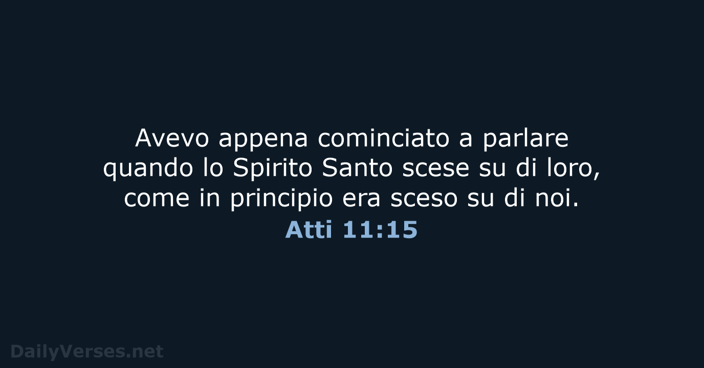 Atti 11:15 - CEI