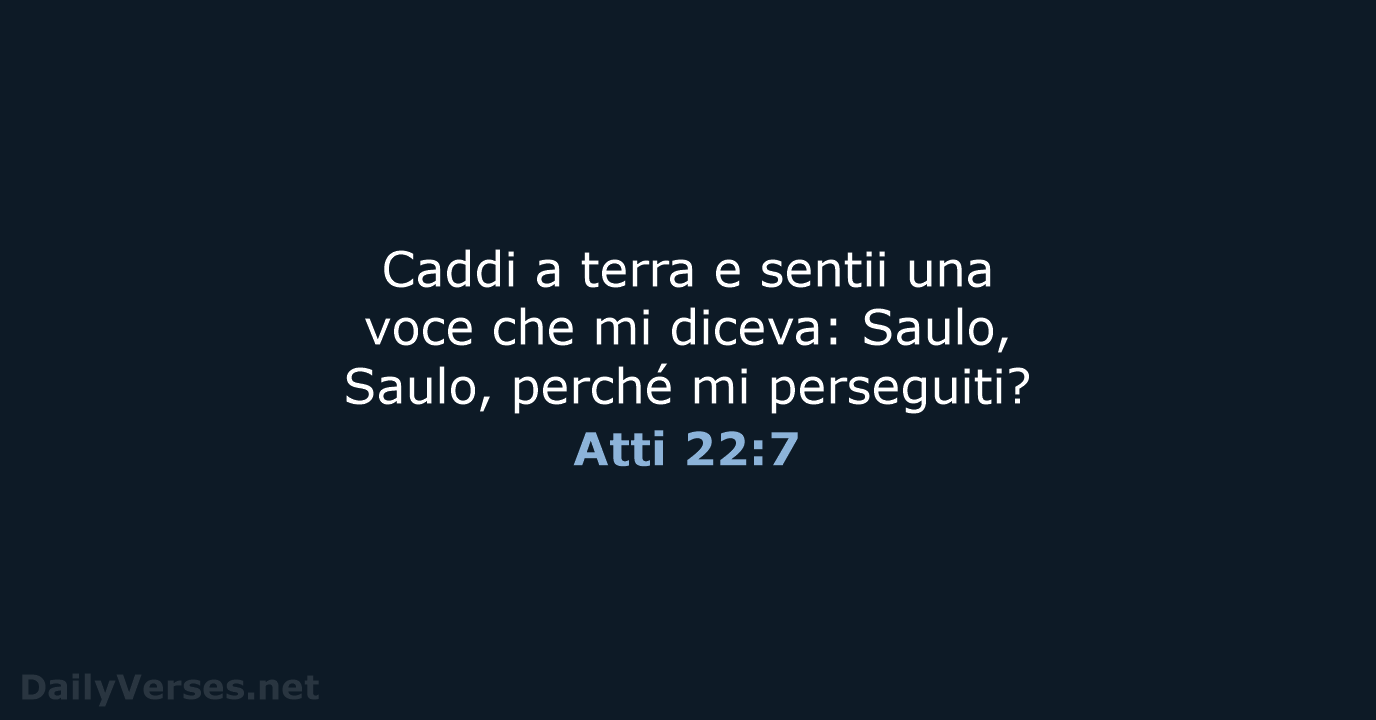 Atti 22:7 - CEI