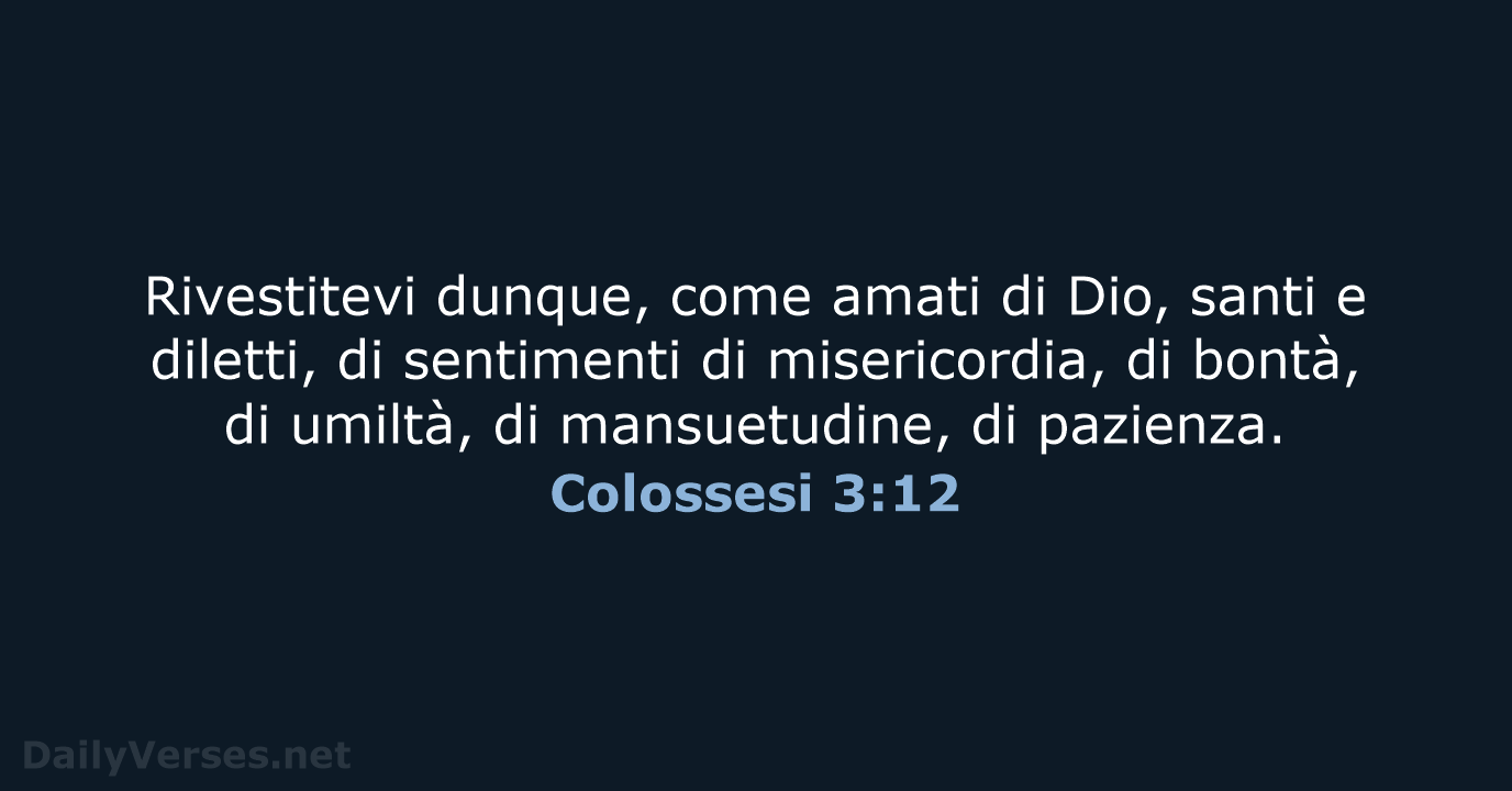 Colossesi 3:12 - CEI