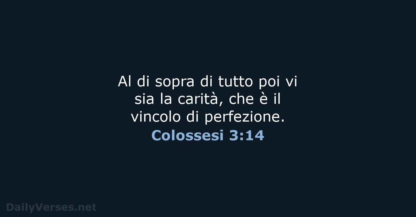 Colossesi 3:14 - CEI