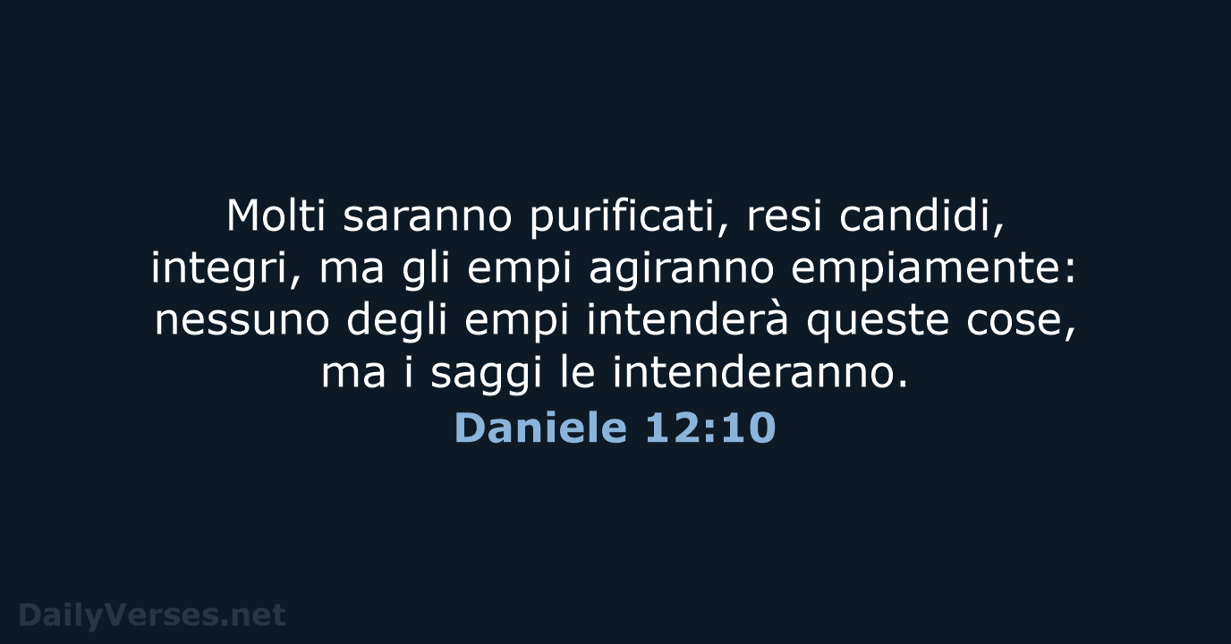 Daniele 12:10 - CEI