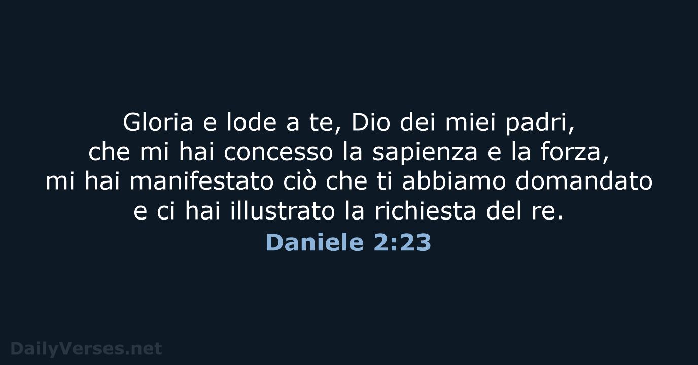 Daniele 2:23 - CEI