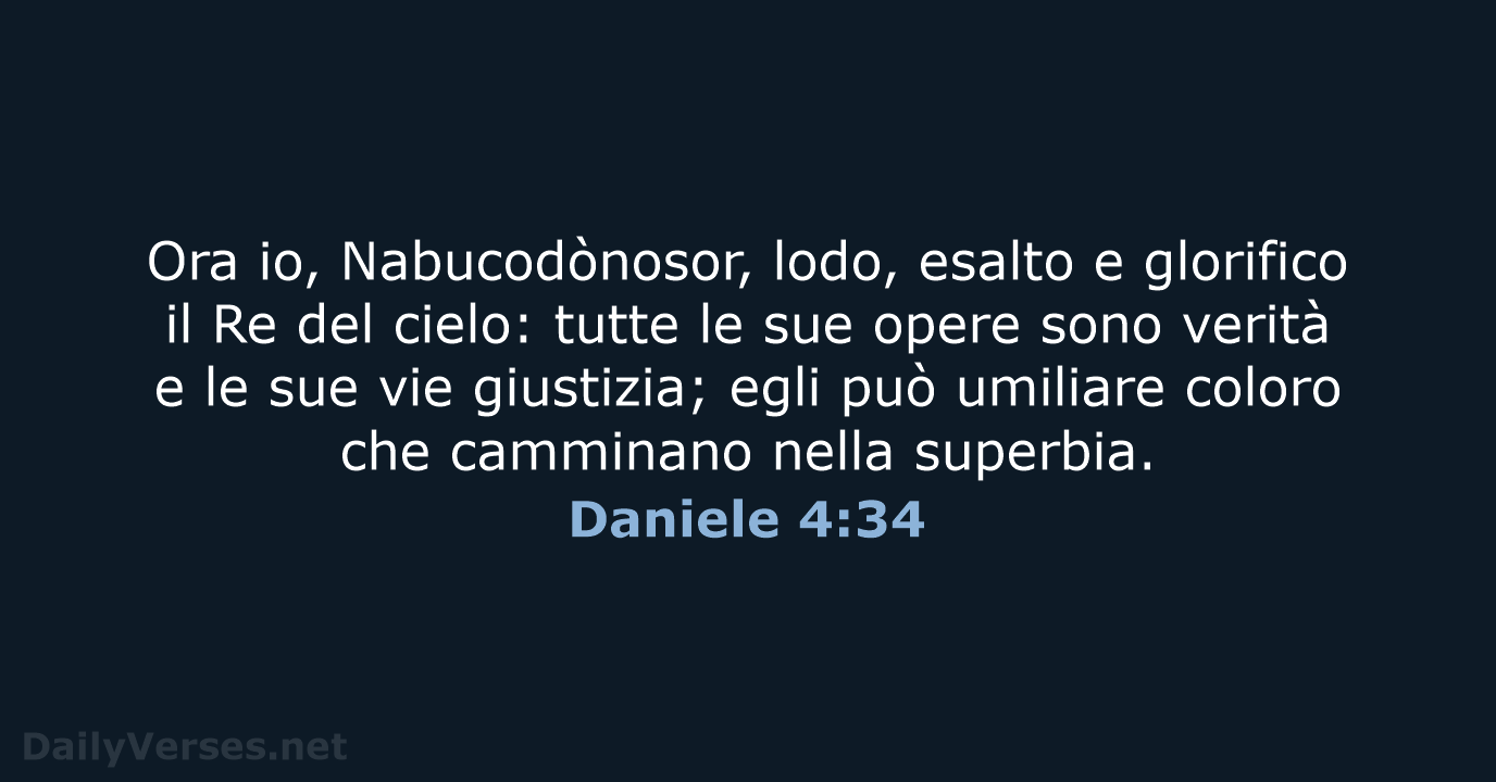 Daniele 4:34 - CEI