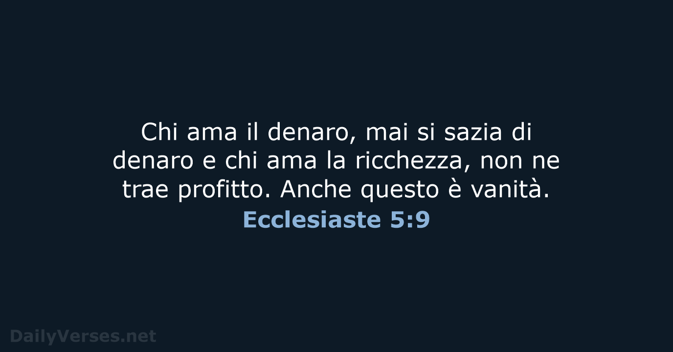 Ecclesiaste 5:9 - CEI