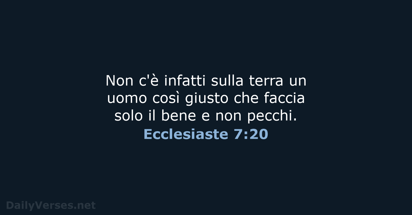 Ecclesiaste 7:20 - CEI
