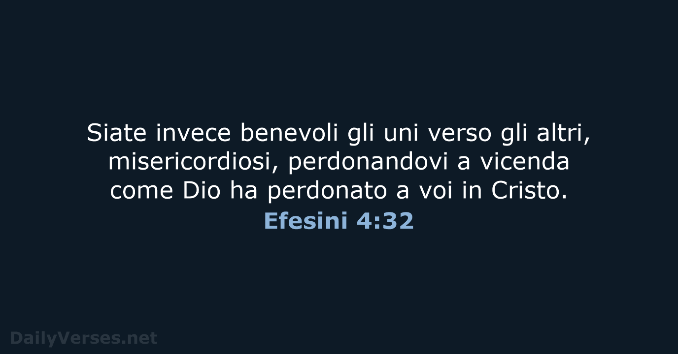 Efesini 4:32 - CEI