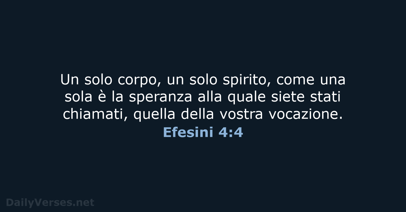 Efesini 4:4 - CEI