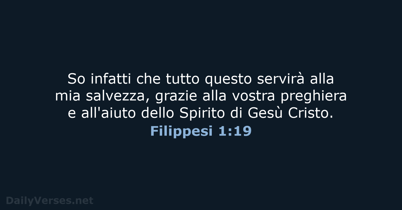 Filippesi 1:19 - CEI