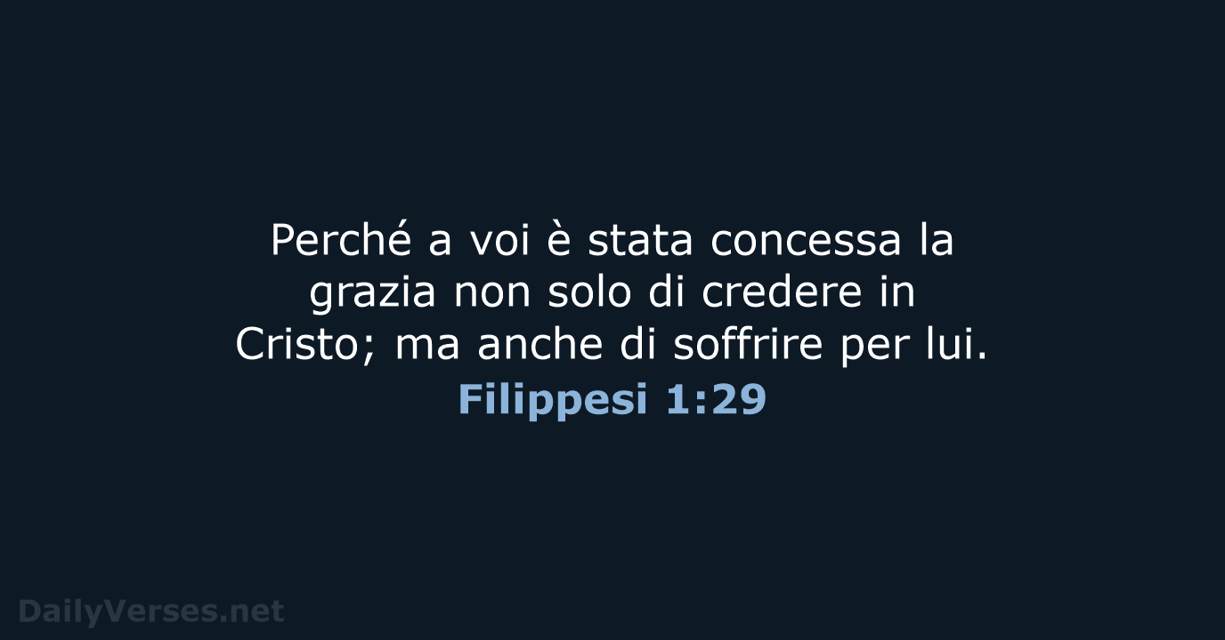 Filippesi 1:29 - CEI