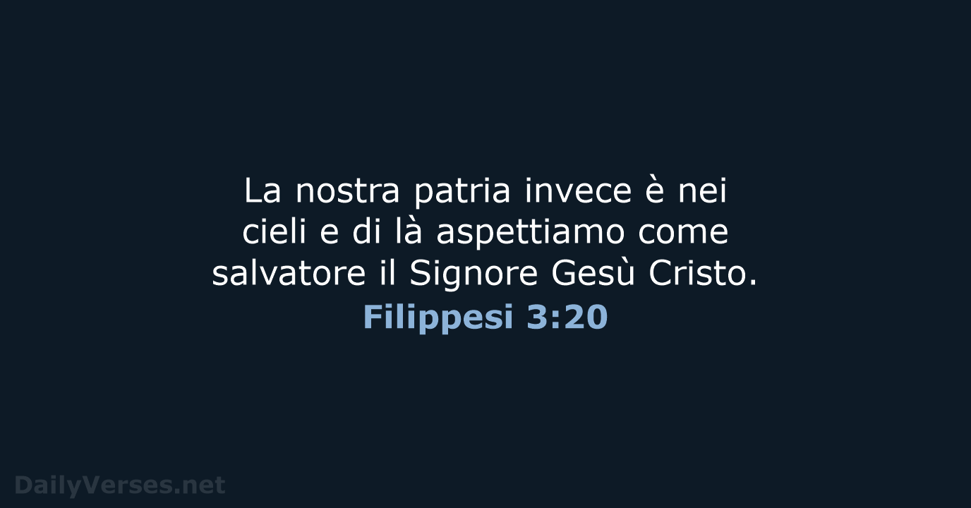 Filippesi 3:20 - CEI