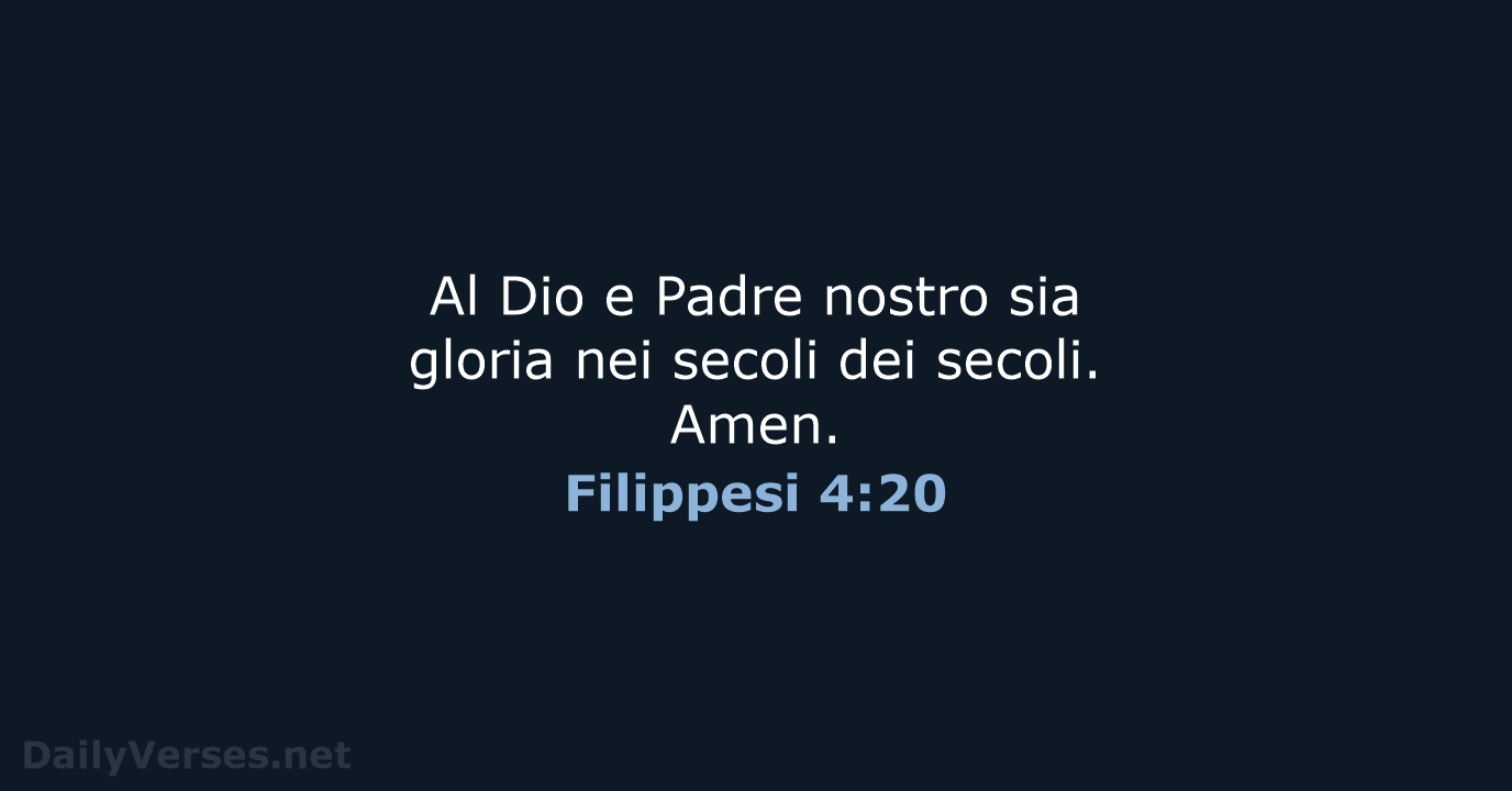 Filippesi 4:20 - CEI