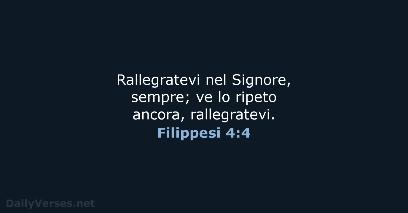 Filippesi 4:4 - CEI
