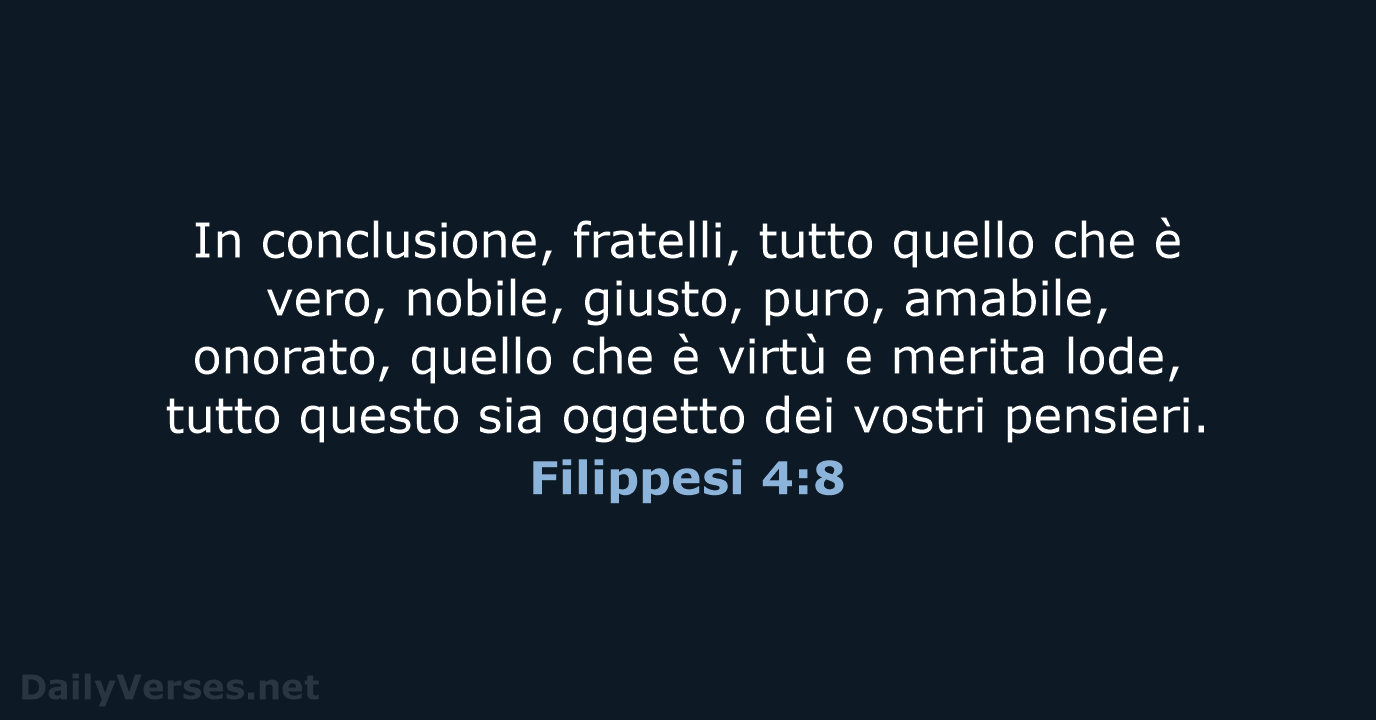Filippesi 4:8 - CEI