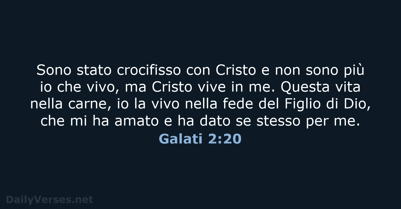 Galati 2:20 - CEI